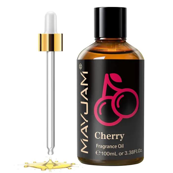 MAYJAM 100 ml avec compte-gouttes huiles essentielles de fruits fraise pastèque cerise noix de coco 