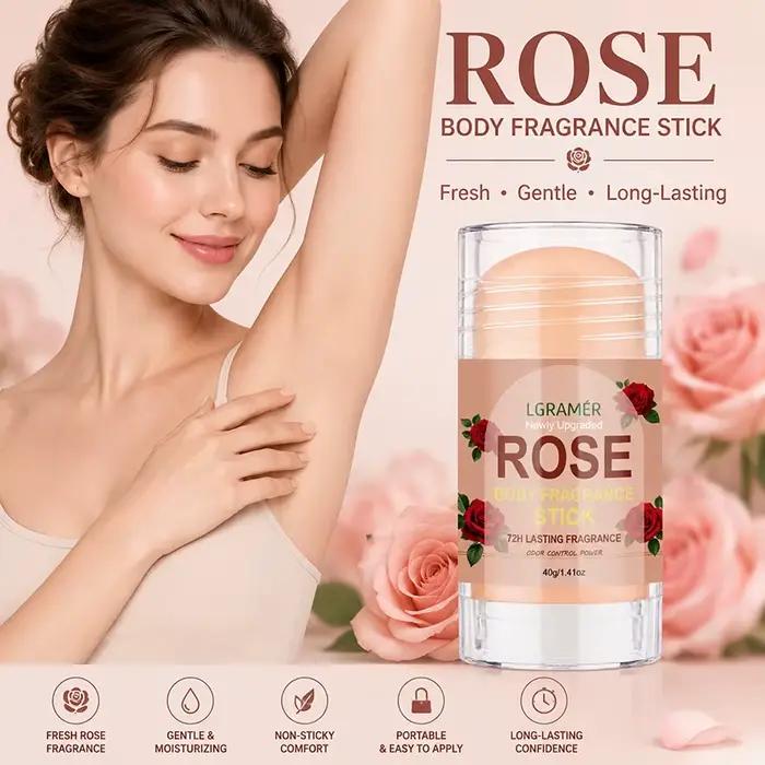 Déodorant stick parfum rose