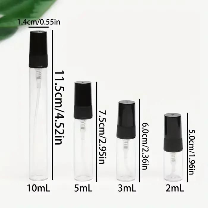 Mini bouteilles distributrices en verre, 3ML 5ML 10ML, huile essentielle de parfum, brume Fine, Spray Portable pour femmes