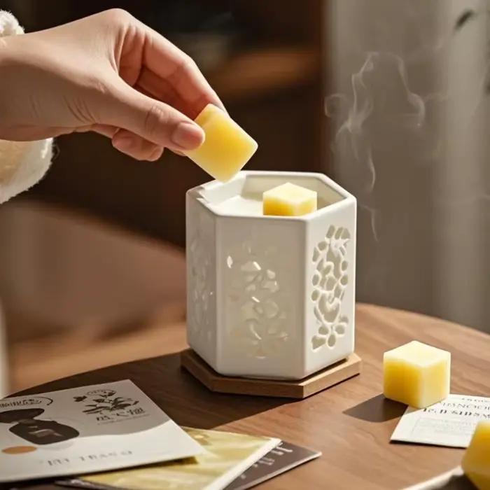 Bloc de cire parfumée, huile essentielle solide, matériel de bricolage, encens riche, parfum de bois de santal, épices Premium, arôme de méditation relaxant