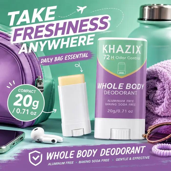 Déodorant en stick pour les aisselles | Formule anti-odeurs double action | Beurre de karité et huiles essentielles infusées | Fraîcheur douce et durable. Bo