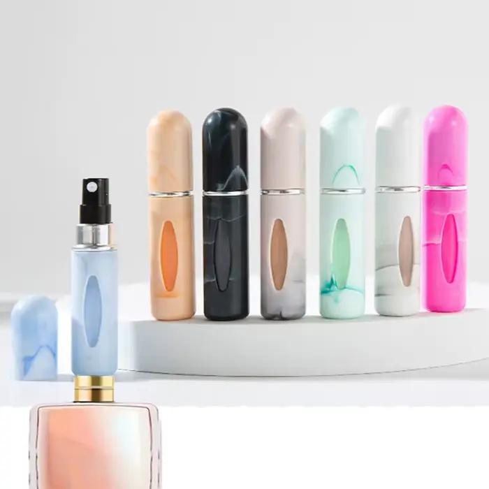 Mini flacon vaporisateur de parfum rechargeable de 5 m à motif verre