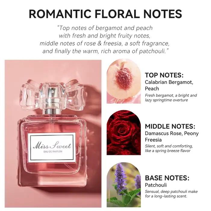 Eau de Parfum Florale Romantique Burphrise Pour Femme Longue Durée Occasions Spéciales