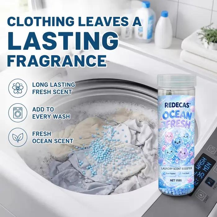 Perles parfumées pour la lessive, soin multifonctionnel des tissus pour toutes les machines à laver. Parfum longue durée, facile à utiliser, idéal pour la maison et les dortoirs.