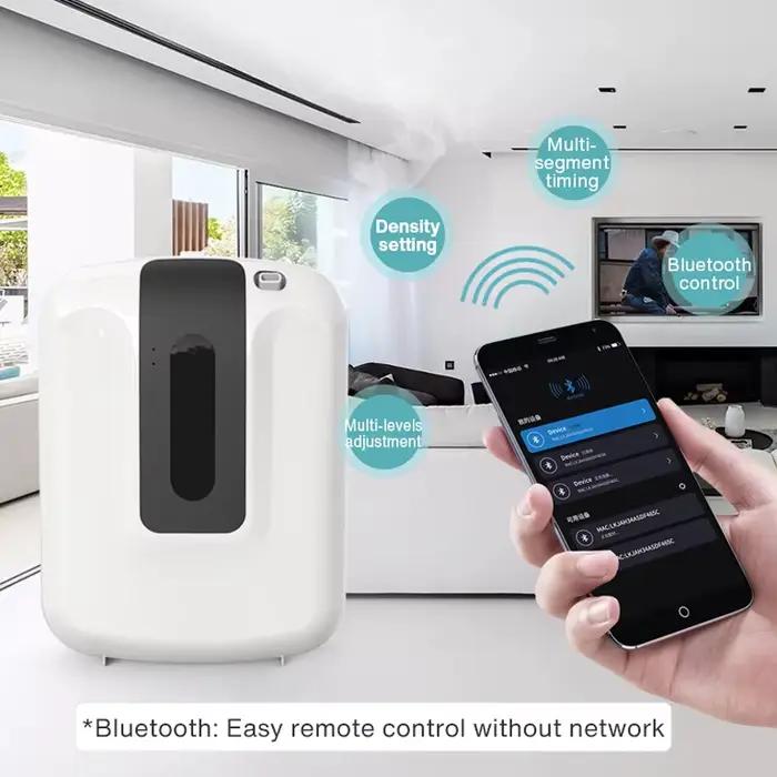 Diffuseur d'huiles essentielles sans eau, machine à parfum intelligente, corrigée par un diffuseur d'arômes pour une grande pièce, un bureau, un hôtel professionnel
