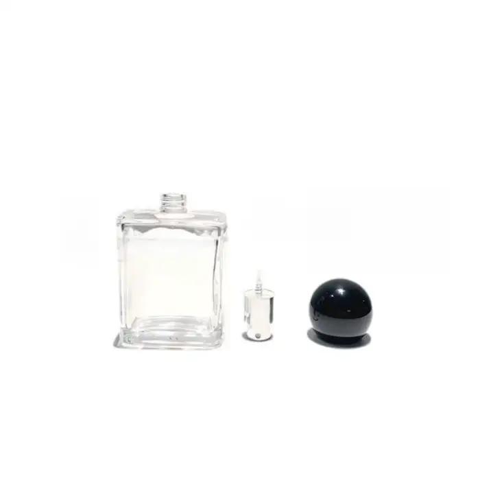 Flacon de parfum en verre de 30 ml avec atomiseur à brume fine, couvercle en bois, flacon pulvérisateur vide, contenants cosmétiques, emballage de voyage