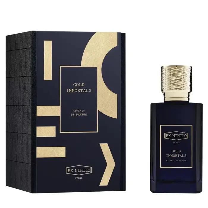 Ex Nihilo propose un parfum boisé pour homme, Blue Talisman, et un parfum pour femme, Fleur Narcotique