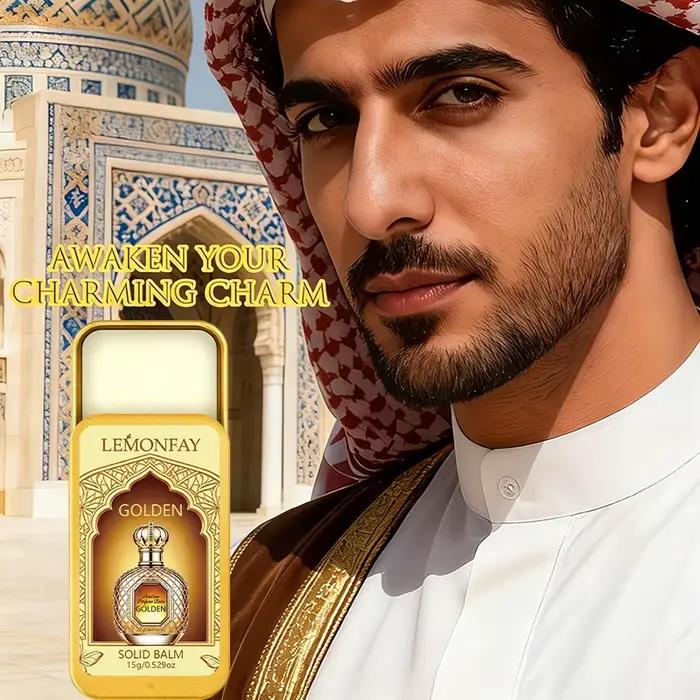 Baume Parfumé Compact de Poche, Style Arabe, à la Texture Riche et à la Fragrance Multicouche, Pour Usage Quotidien et Social