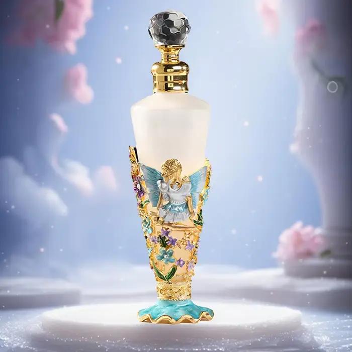 Parfum arabe de luxe floral pour femmes, élégance et fraîcheur, bouteille compacte, notes de vanille et fleurs, parfum hypoallergénique pour diverses occasions et cadeaux