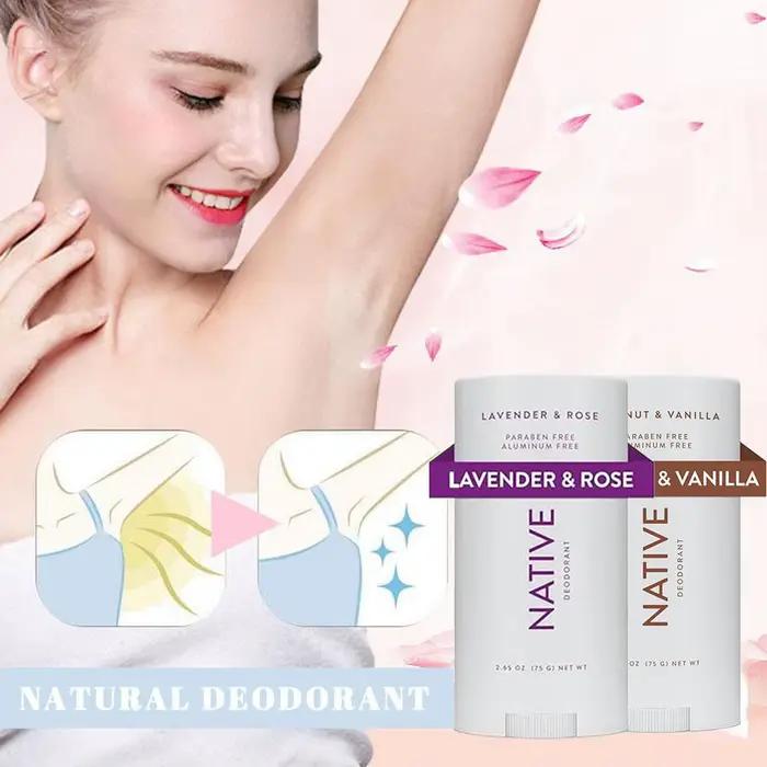 Déodorant corporel naturel pour femmes et hommes soins intimes et sous les bras hydratant et équilibrage du pH avec technologie de microcapsules pour une protection longue durée et sans irritations