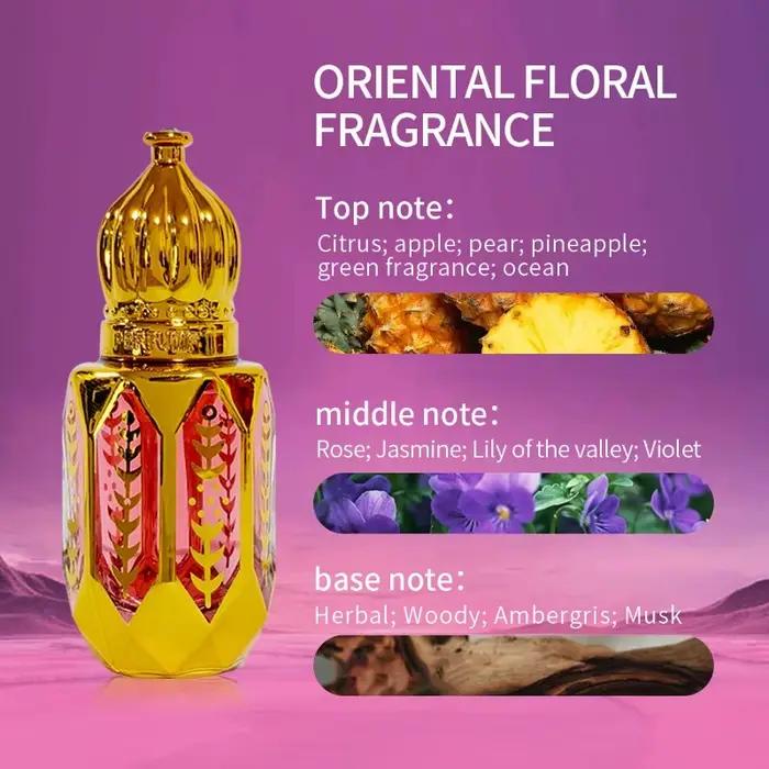 Parfum FLATPEA en huile essentielle sans alcool pour homme et femme avec note florale pour toutes les occasions