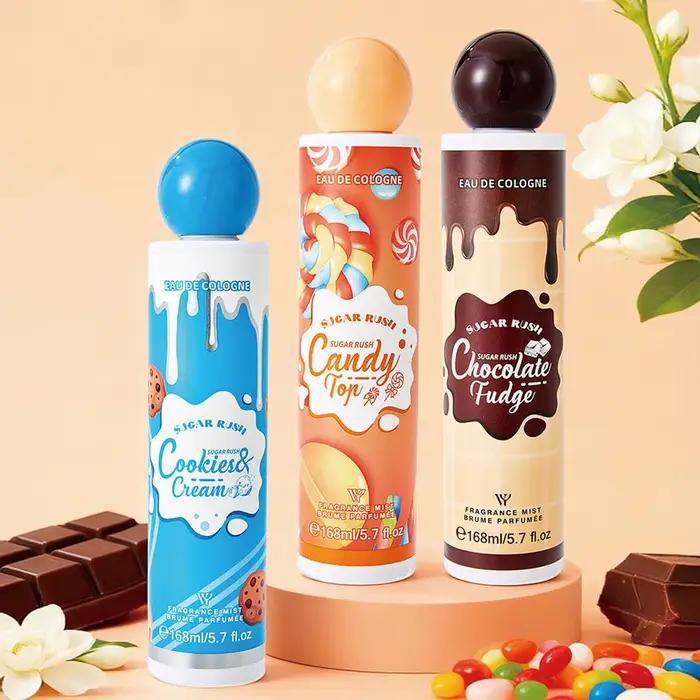 168ml Sugar Rush Original Eau de Cologne Série Candy Chocolate Fudge Cookies Cream Dreamy Treat Cherry Parfum de Luxe en Spray