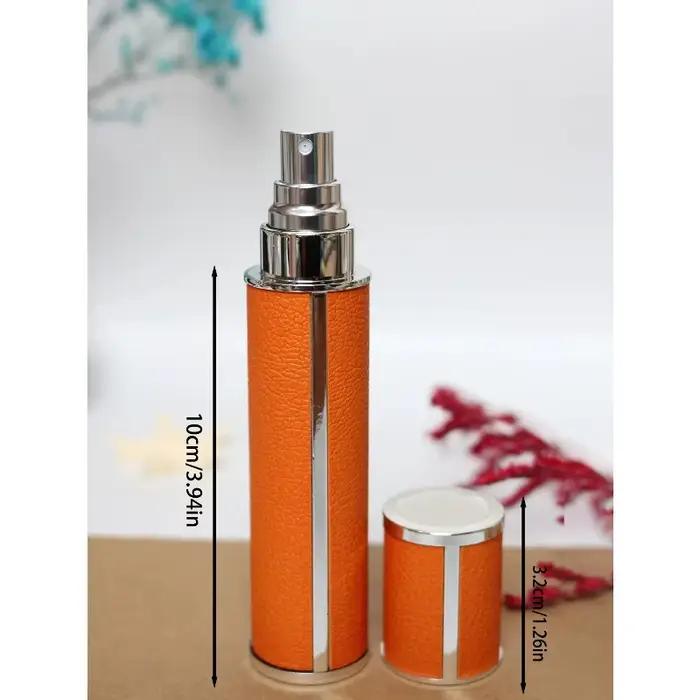 Flacon de parfum en verre de 10 ml enveloppé de cuir de luxe