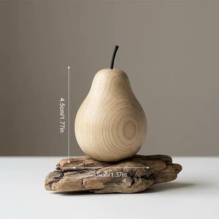 Diffuseur de parfum en bois minimaliste en forme de poire pour salon avec parfums apple, lys et rose, cadeau porte-bonheur et décoration de Noël